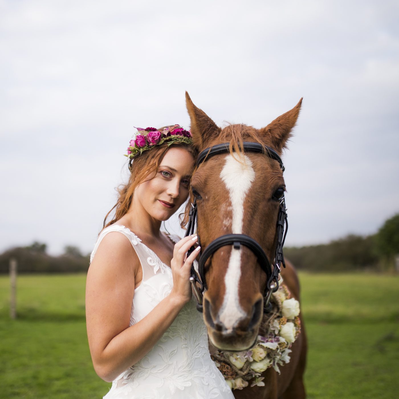 La mariée à cheval
